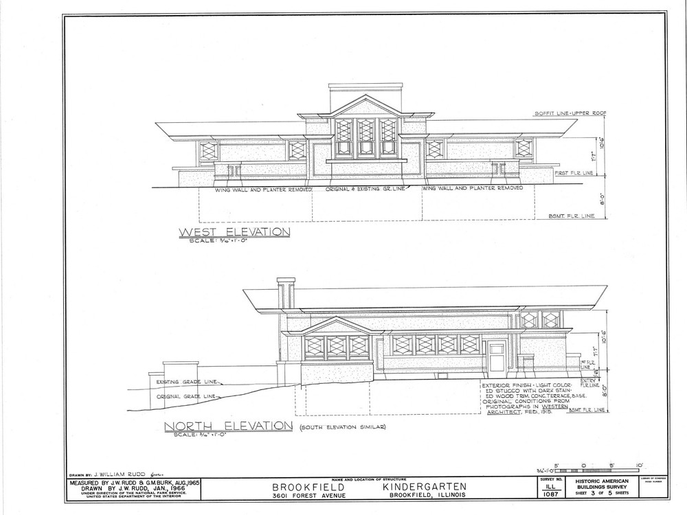 Prarie Style small house, architectural drawings, open floor plan, printed plans