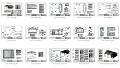 Rustic Carport & Pavilion Plans with Storage