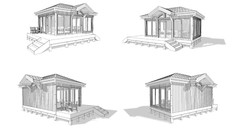 25×18 Backyard Office / Bar / Tiny House Architectural Build Plans PDF Download