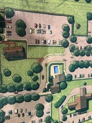 Large Architectural Site Plan Rendering Mixed-Use Development Concept 30×40