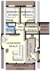 45’x32’ 3-Beds, 2-Baths Modern A-Frame Architectural House Plans PDF Download.