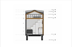 Tiny Mobile Home Building Plans – 26’x8′ with 207sqft Living Space and Mezzanine