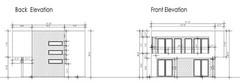 Modern House Floor Plan Design 4Bedroom 3Bathroom + Flat Roof, 1477sqf/137.25m2