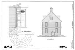 Colonial Williamsburg House, architectural home plans, brick, 4+ bedrooms, attic