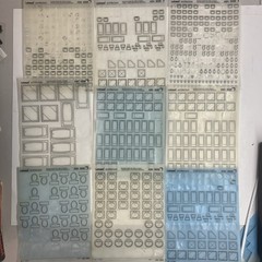 Letraset Architecture Bathroom And Kitchen Transfer Sheets – Lot Of 16 Used