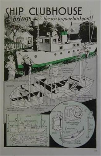 SHIP FREIGHTER Playhouse 1934 How-To build PLANS
