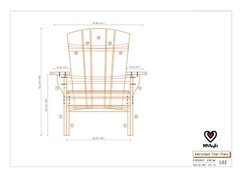 Complete pdf plans + Assembly Manual to make an Adirondack chair from scratch