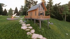 Modern Tiny House 3D Model (Sketchup)-Detailed Architectural-Digital Download