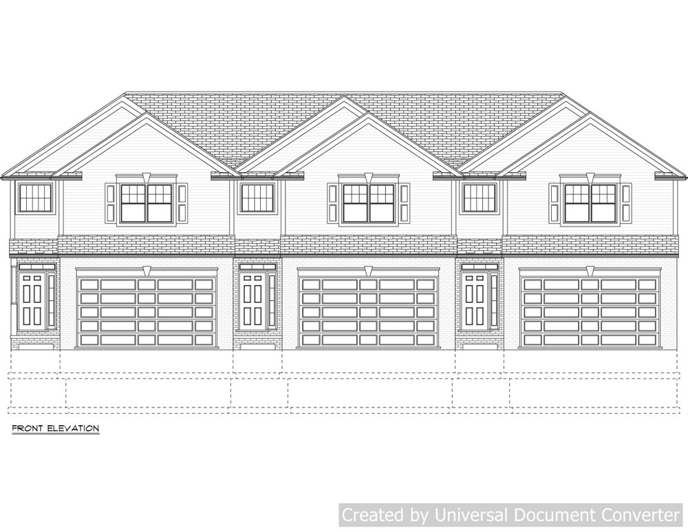 Full Set of Condominium / Triplex building plans 1,379 sq ft
