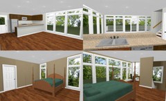 24×24 House — 1 Bedroom 1.5 Bath — PDF FloorPlan — 1,066 sqft — Model 10B
