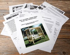 Arbor/Swing DIGTAL PLANS: Photos, Materials List, Cutting Guide, Assembly Instr!