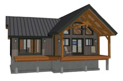 20′ x 24′ River Bend Cabin II Timber Frame Plan Set