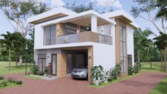 30×36 Ft House Plans 3d 9×11 Mt 4 Beds 4 Baths Hidden Roof CAD PDF &A4 Hard Copy