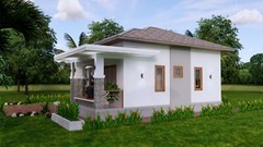 30×30 Custom House Plan 9×9 Meter 3 Beds 2 Baths Hip Roof PDF (A4 Hard Copy)