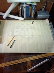 1964 Blueprints Mid Century Modern House Professional Architect of Renown!