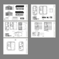 40×42 House — 3 BR 2.5 Ba 1-RV Garage – PDF Floor Plan – 1,619 sqft – Model 2B