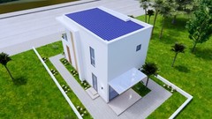 16×30 Feet Small House Plan 4.7×9 Meter 2 Bed 2 Bath Hidden Roof (A4 Hard Copy)