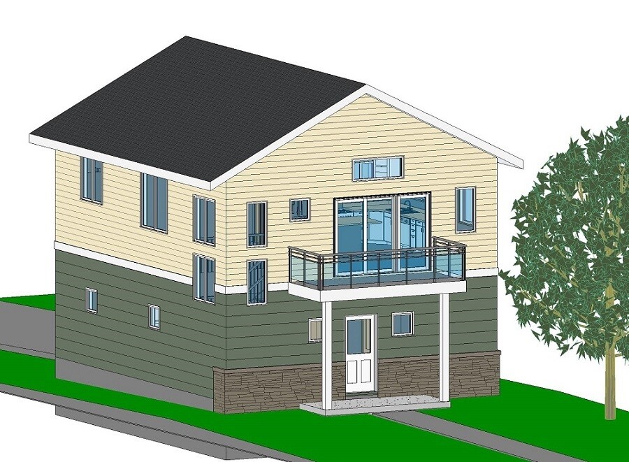 Custom Home House Building Plans 1 bedroom Blueprints 1000 sq ft PDF files