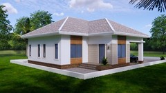 38×42 Feet House Plans 11.5×12.7 Meter 3 Bed 2 Bath Hip Roof PDF (A4 Hard Copy)