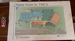 23″ X 35″ Architects Floorplan for the NORM WAITT SR YMCA in SIOUX CITY IOWA