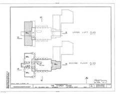 Frank Lloyd Wright, Storer House, California concrete block home, PRINTED PLANS