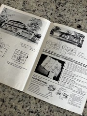 Vintage 1972 MCM Spanish Tudor Home Plans Design Catalog Blueprints Ranch Split