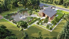Long House 4 Bed, 3 Bathroom, CAD Blueprints Metric