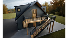 848 Sqft ADU (in-law suite) 2 car Shop/Garage with a 1Bed/1.5Bath APT. above
