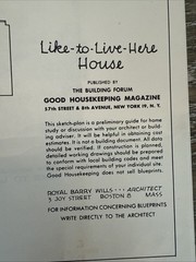 Royal Barry Wills Like-To Live here 1953 Good Housekeeping Floor Plan