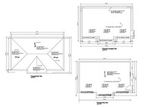 22’X36′- 36’X22′ GARAGE PLANS HIP ROOF GARAGE PLANS 19-2236-HIP-7