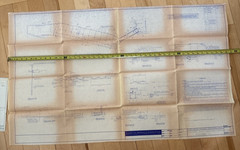 Vintage 1967 Blueprint Civil Engineering Plans Goldblatts Rockford IL