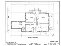 Frank Lloyd Wright’s Bogk House, brick Prairie Style – PRINTED PLANS