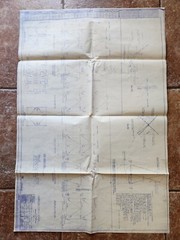 Tower For Type SI Derrick Blueprint Plans 1960’s American Bridge Steel Portugal