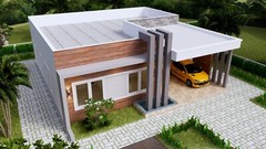 House Plans 40×36 Feet 12×11 Meter 3 Beds 3 Baths Terrace Roof (A4 Hard Copy)