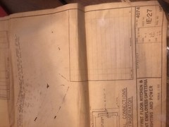 1957 Hilton Hotel Kitchen/employee Cafeteria Building Plans And Blueprints