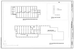 Frank Lloyd Wright, Midcentury Modern Boulter home, PRINTED architectural plans