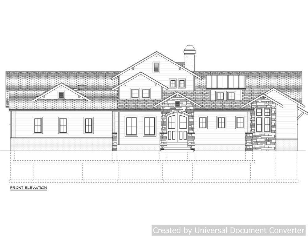 Full Set of single story 3 bedroom house plans 4,840 sq ft