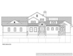 Full Set of single story 3 bedroom house plans 4,840 sq ft