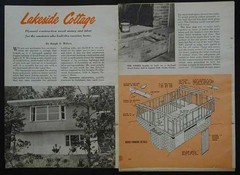 22×28 Vacation Home Cabin 1962 How-To build PLANS 2 story Hillside