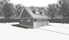 Double Car / 2 Car Garage Plan / Architectural Blueprints – 25 x 24