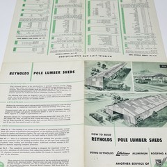 1954 Reynolds Aluminum How To Build Pole Lumber Sheds Plan Blueprint Farm