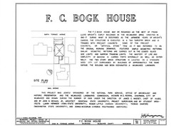 Frank Lloyd Wright’s Bogk House, brick Prairie Style – PRINTED PLANS