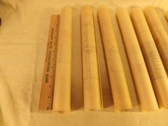 VINTAGE HOUSE BLUEPRINTS #5— 12″ X 18″ SEE PICTURES 7 PAGES
