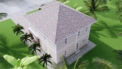 Custom House Plan 26×36 Feet 9×11 Meter 5 Beds 3 Baths Hip Roof (A4 Hard Copy)