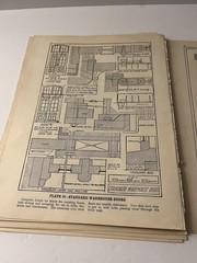 Original 1912 William A. Radford Interior Construction Plates Lot of 14