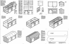 Combo Firewood and Storage Shed Plans / Blueprints 8×16 ft Design #70816