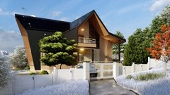 Shift Barn House 3 Bed, Terrace, Balcony CAD Blueprints Metric/Imperial