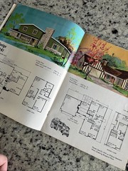 Vintage 1972 MCM Home Plans Design Catalog Blueprints Ranch Split-Level Houses