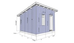 10×10 Lean to Shed Plans (A4 Printed Plans will send to your home)