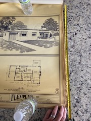 Lot Of 27- 1948 Home Plan Blueprints TRIFLEX Service Washington DC Plan Roll Set